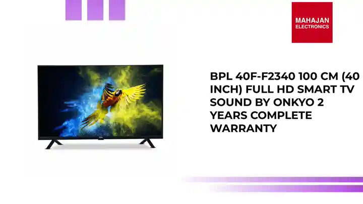 BPL 40F-F2340 100 cm (40 inch) Full HD SMART TV Sound By Onkyo 2 Years Complete Warranty by@Outfy