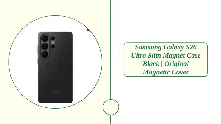 Samsung Galaxy S26 Ultra Slim Magnet Case Black | Original Magnetic Cover by@Outfy