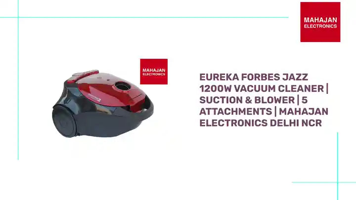 Eureka Forbes Jazz 1200W Vacuum Cleaner | Suction & Blower | 5 Attachments | Mahajan Electronics Delhi NCR by@Outfy