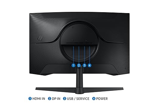 Samsung 27" (68.5cm)LS27CG550EWXXL|Black Odyssey G5 2K Curved Gaming Monitor|QHD 2560 X 1440|1000R – Mahajan Electronics Online.