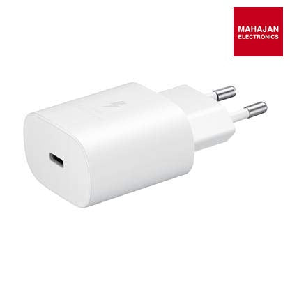 Samsung 25W C TO C Super Fast Charging Travel Adapter for Cellular Phones - White – Mahajan Electronics Online.