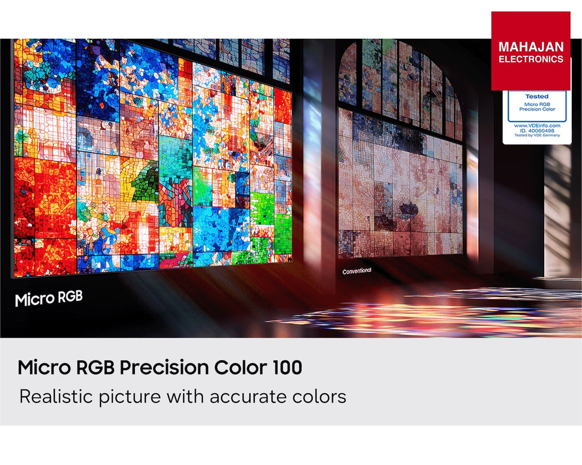 Samsung 65R95H 65-inch Micro RGB 4K Ultra HD Smart TV 2026 Model – Mahajan Electronics Online.