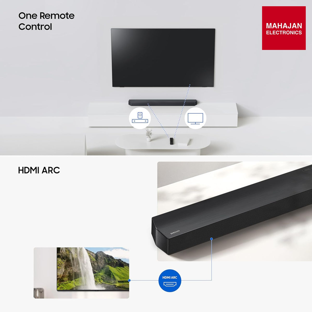 Samsung HW-B650F/XL 370W 3.1ch Soundbar | Dolby Audio | DTS Virtual:X | Q-Symphony | Wireless Subwoofer | HDMI ARC – Mahajan Electronics Online.