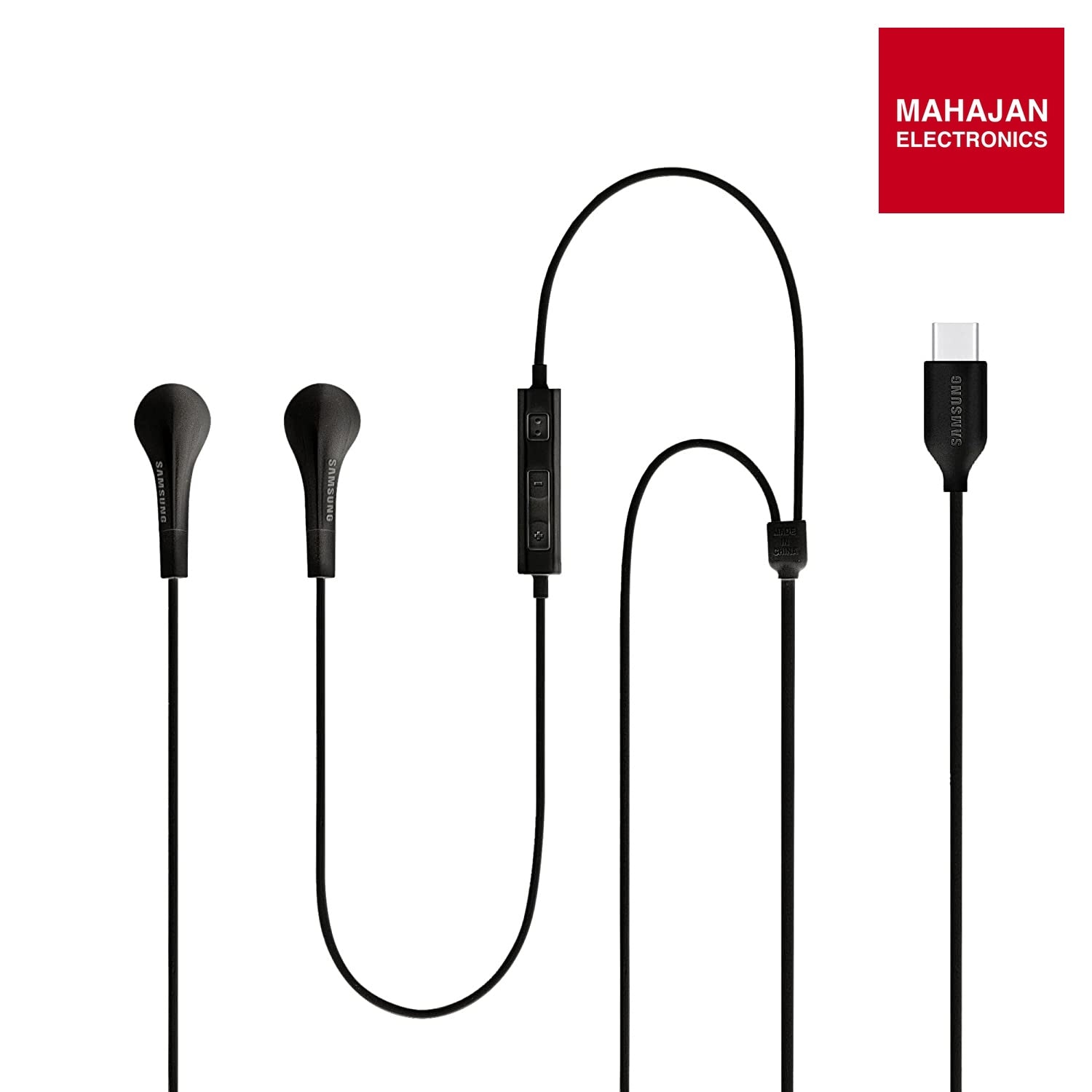 Samsung Original IC050 Type-C Wired in Ear Earphone with mic (Black) – Mahajan Electronics Online.