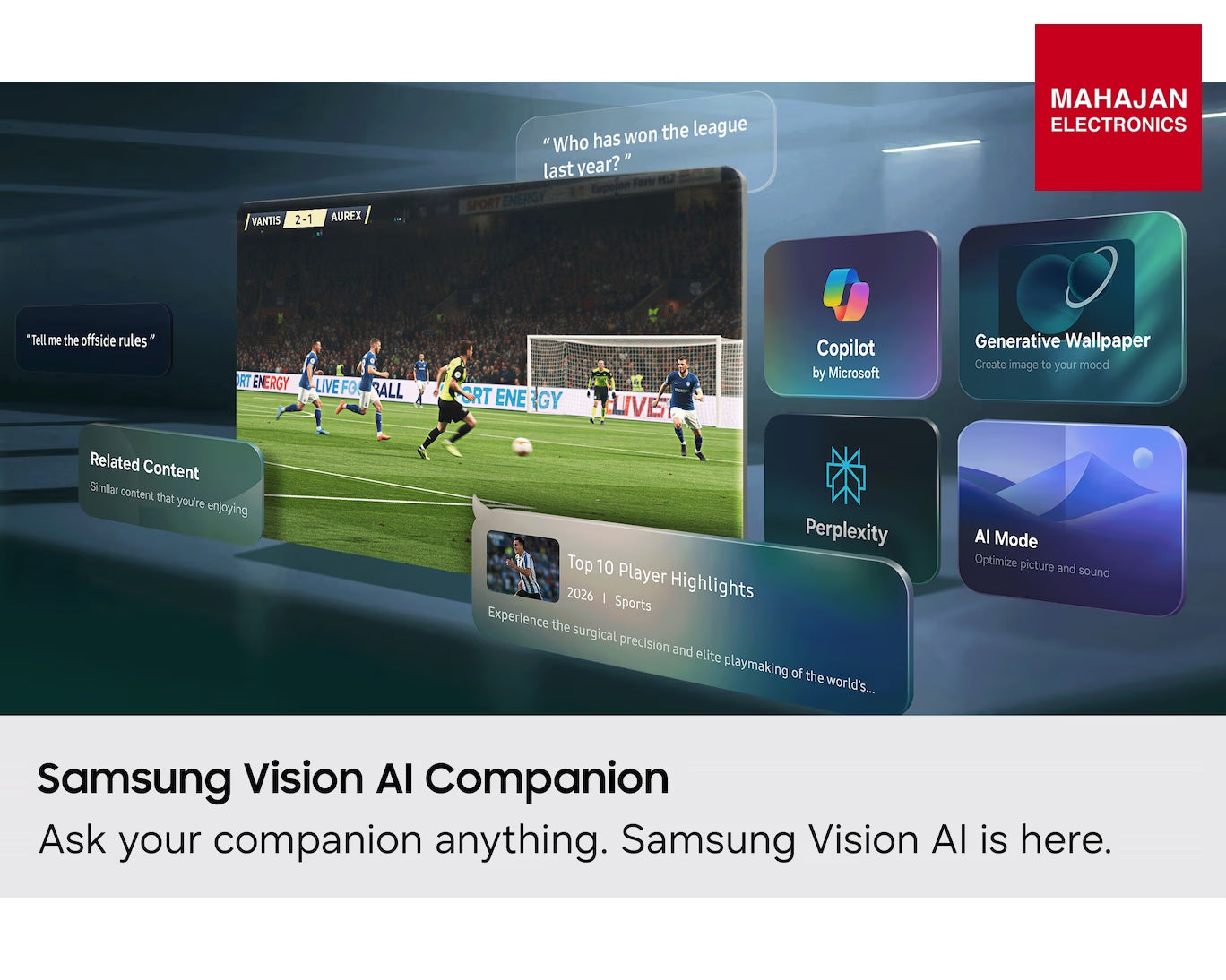 Samsung MRA55R85HAULXL TV image 5 with Mahajan Electronics logo
