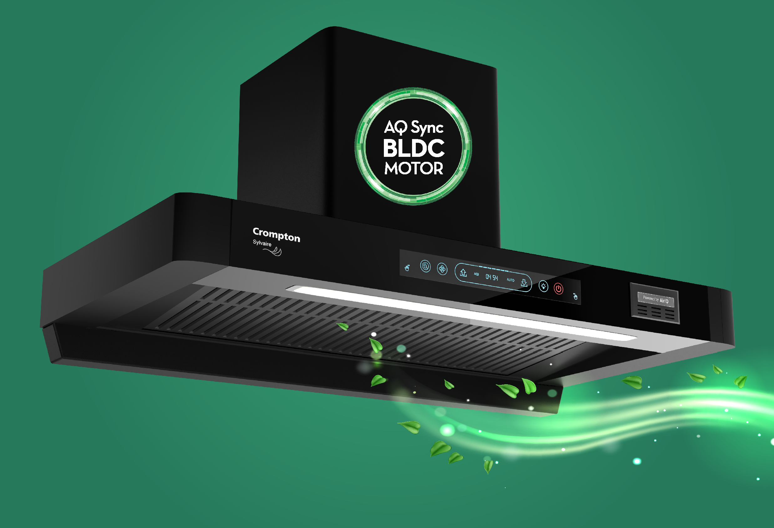 Crompton Chimney (CHD-SYB90FLE-IND) | 2900 m³/hr Suction |90cm Auto-Clean Chimney| Mahajan Electronics Delhi NCR