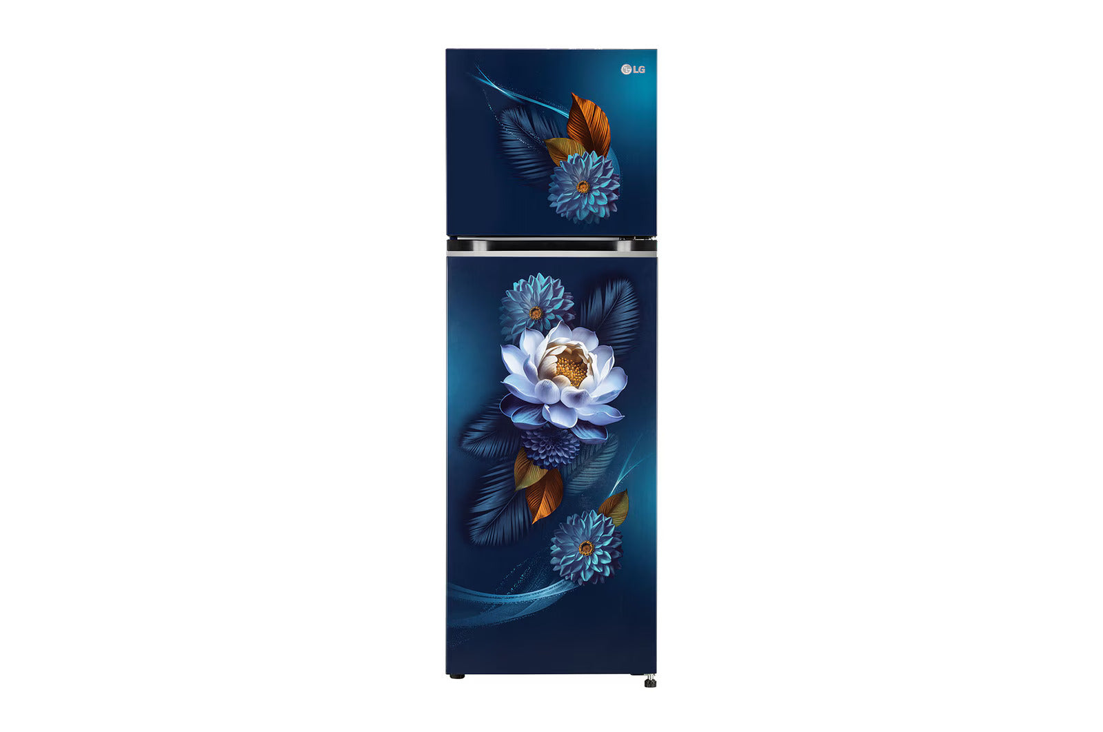 LG GL-S312SBWY 272L Double Door Refrigerator, Smart Inverter Compressor, Convertible, Frost-Free, Blue Waterlily Finish, 2 Star Mahajan Electronics Online