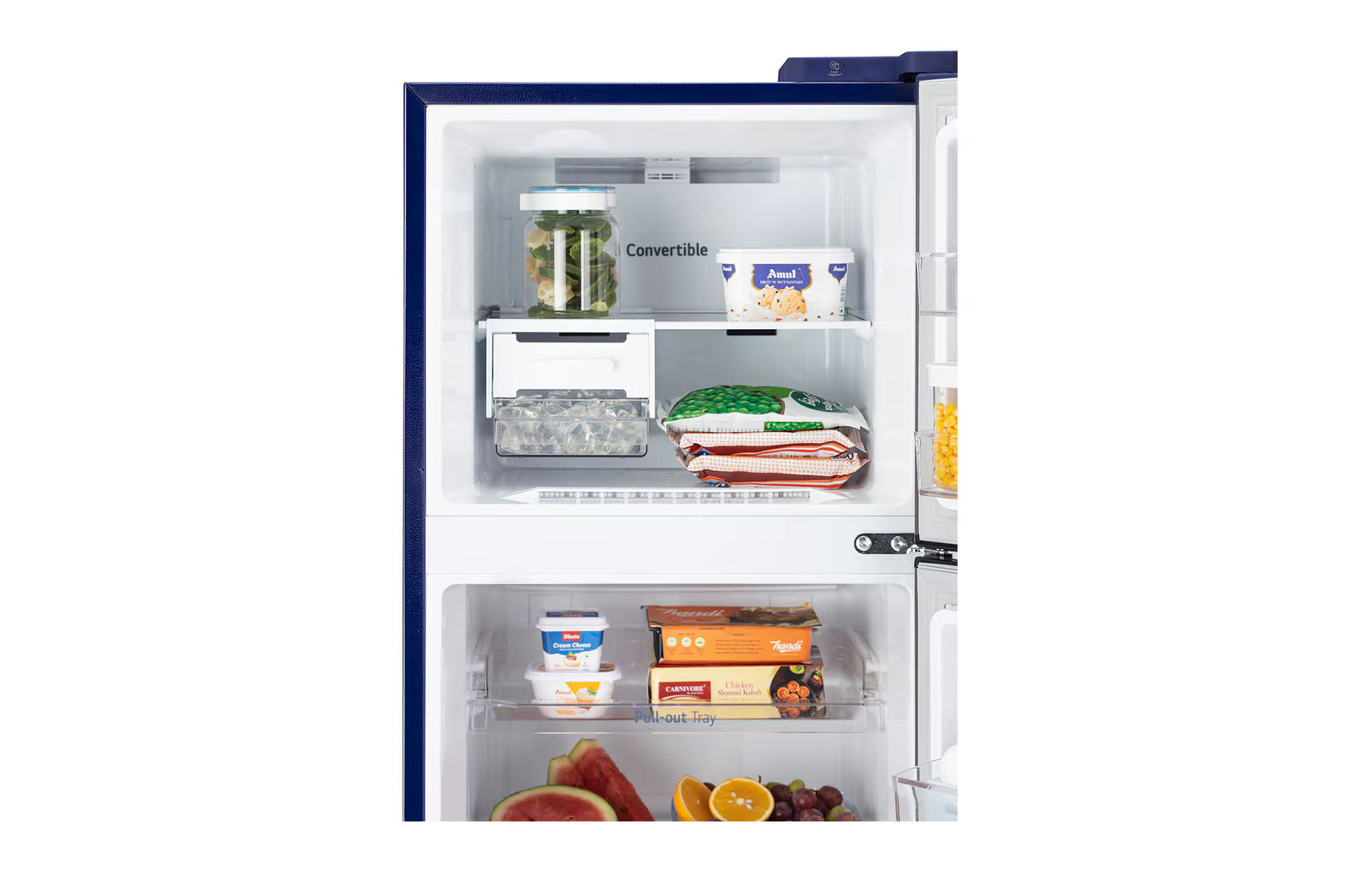 LG GL-S312SBWY 272L Double Door Refrigerator, Smart Inverter Compressor, Convertible, Frost-Free, Blue Waterlily Finish, 2 Star Mahajan Electronics Online
