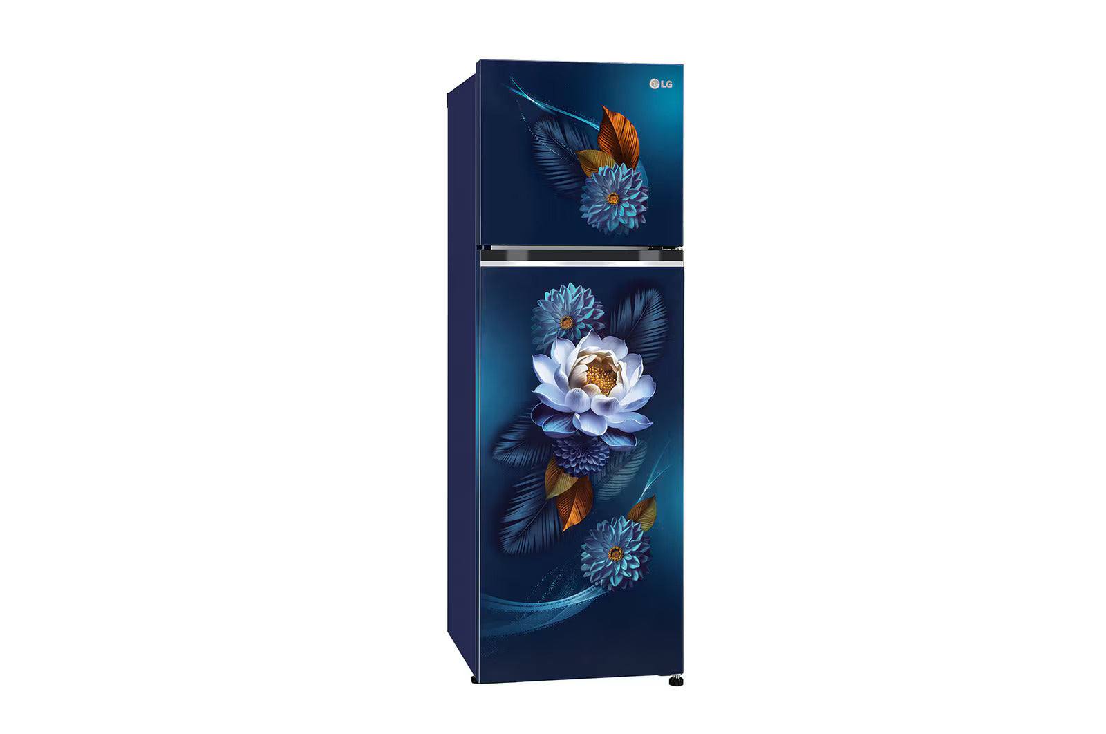 LG GL-S312SBWY 272L Double Door Refrigerator, Smart Inverter Compressor, Convertible, Frost-Free, Blue Waterlily Finish, 2 Star Mahajan Electronics Online