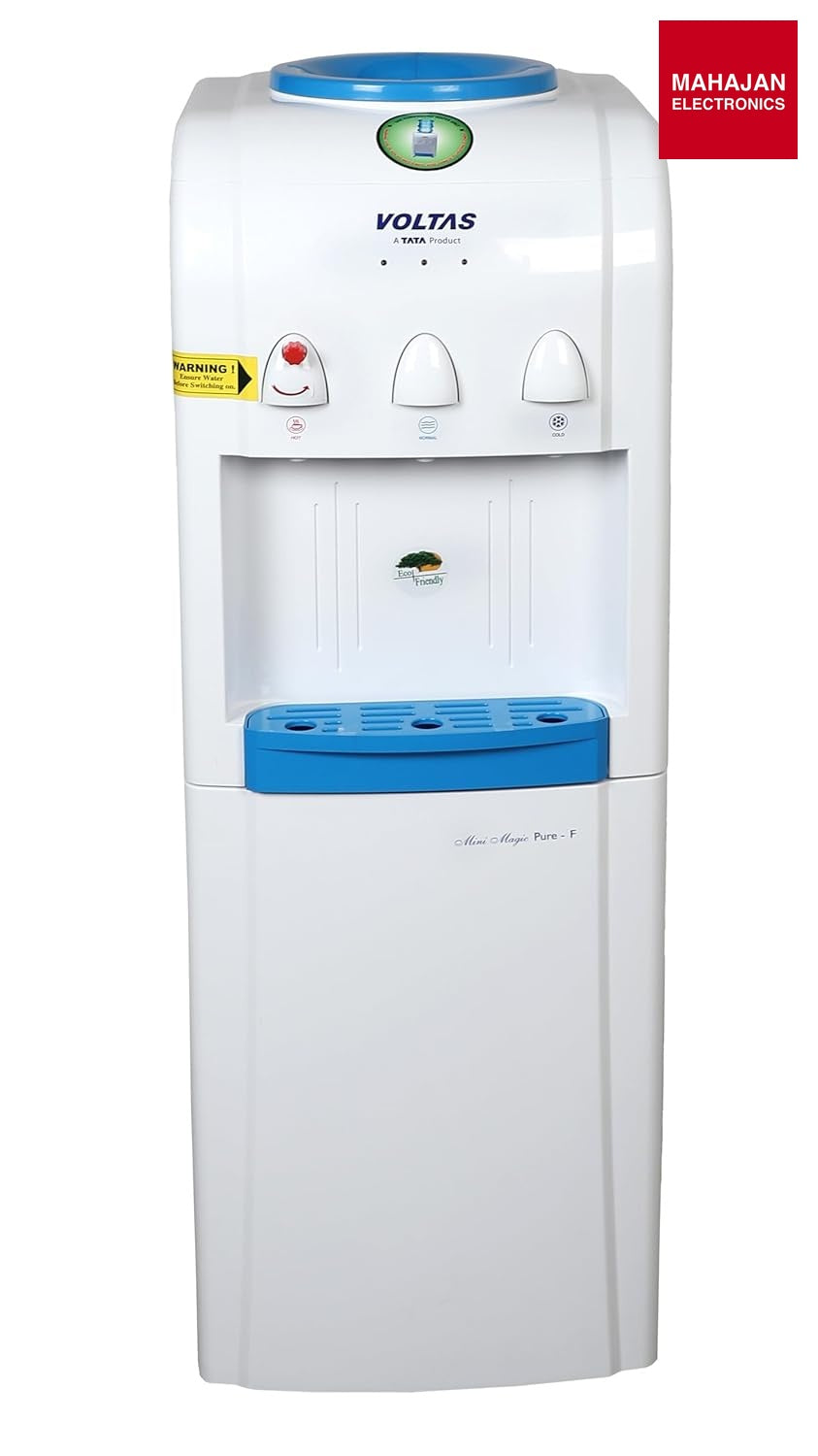 Voltas Mini Magic Pure-F Floor Mounted Water Dispenser | 500W | Hot, Normal, Cold Water | 20L Storage Cabinet | No Cooling Cabinet Voltas