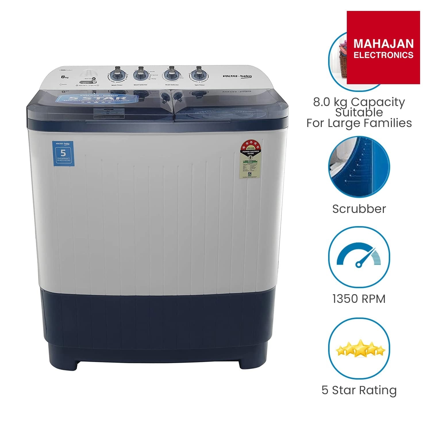 Voltas Beko WTT80DBLT image 1