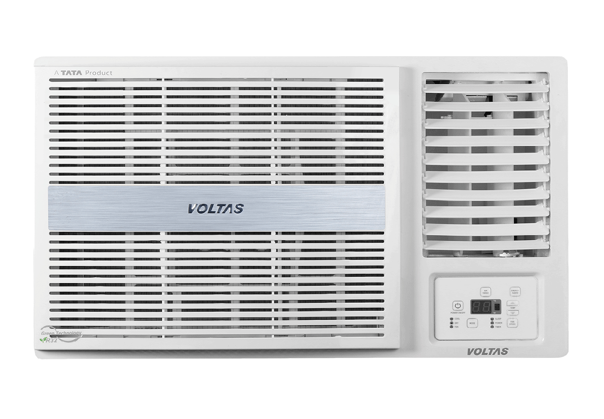 Voltas 183INV PEARL, White 1.5 ton 3 Star Inverter Window AC (Copper, 2-in-1 Cooling Modes, Anti-Dust Filter, 2-Way Swing, Memory Restart, Sleep Mode-Online Mahajan Electronics