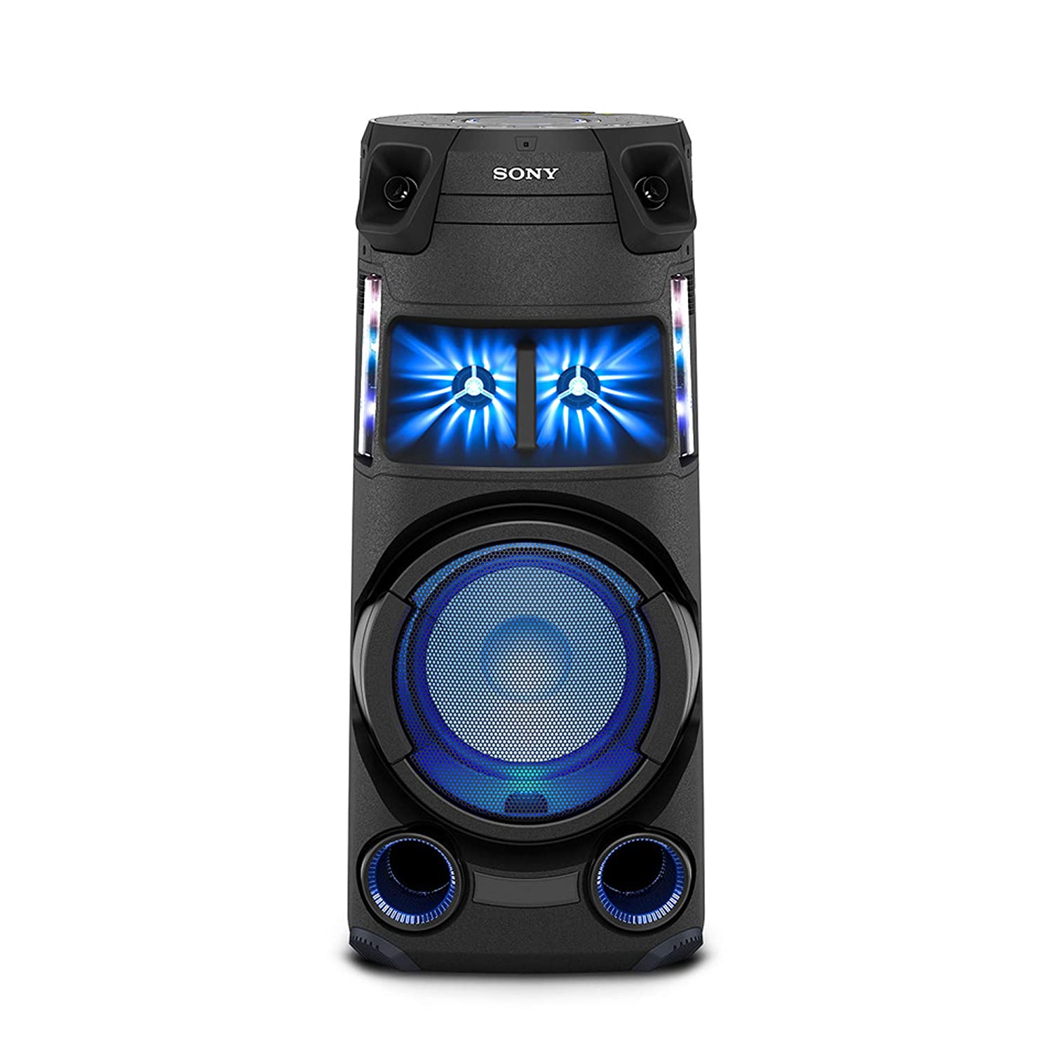 Sony MHC-V43D High Power Party Speaker with Bluetooth, Karaoke, Gesture Control, Jet Bass Booster, Party Lights & DVD Player – Black