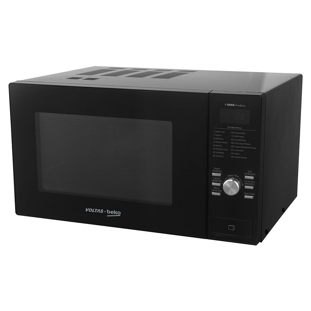 Voltas Beko MC25BD 25L Convection Microwave Oven (Black, AutoCook Menu, Active Defrost, 10 Power Levels, Grill Function)