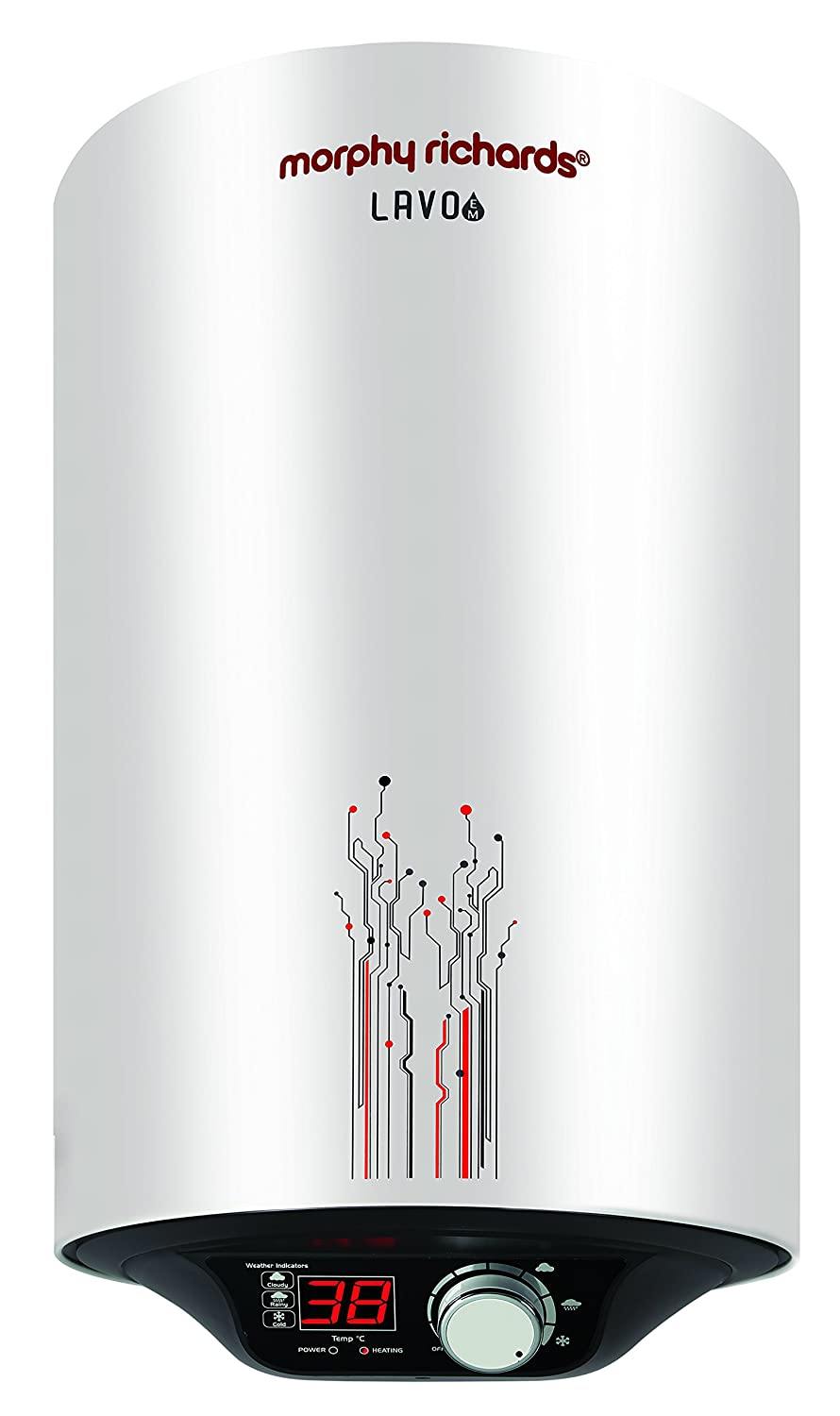Morphy Richards Lavo Storage 25-Litre Vertical Water Heater, - Mahajan Electronics Online