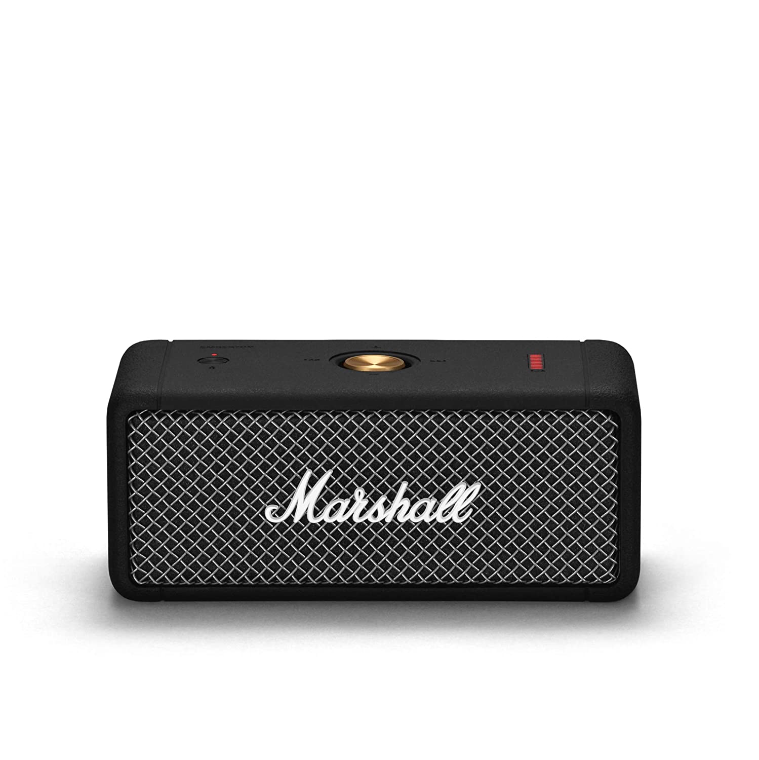 Marshall Emberton II Wireless Bluetooth Portable Speaker (Black & Brass) &  Willen Portable Bluetooth Speaker - Black & Brass