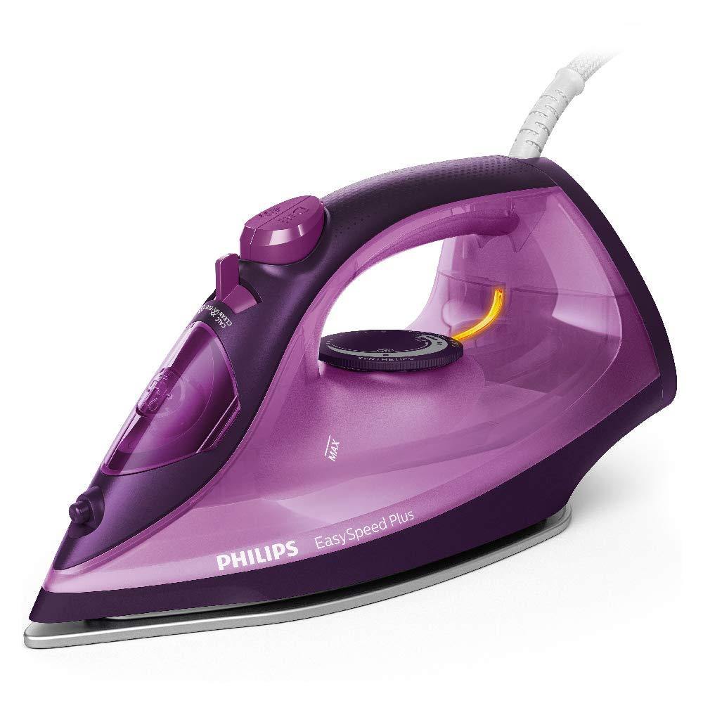 Philips EasySpeed Plus Steam Iron GC2147/30-2400W, Quick Heat up with up to 30 g/min steam, 150g steam Boost, Scratch Resistant Ceramic Soleplate, Vertical... - Mahajan Electronics Online