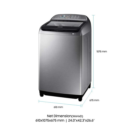 Samsung WA11J5751SP/TL Fully-Automatic Top-Loading Washing Machine (11 Kg, Inox) - Mahajan Electronics Online