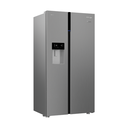 Voltas Beko 634 L Side by Side Refrigerator (Inox Look) RSB655XPRF - Mahajan Electronics Online