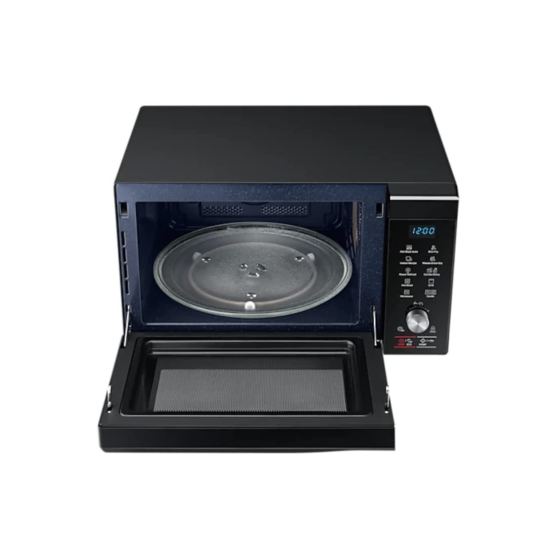 Samsung MC32A7056CK/TL 32L Convection Microwave Oven – Slimfry, Preheat, Eco Mode, Ceramic Interior, Touch & Dial Control (Black)
