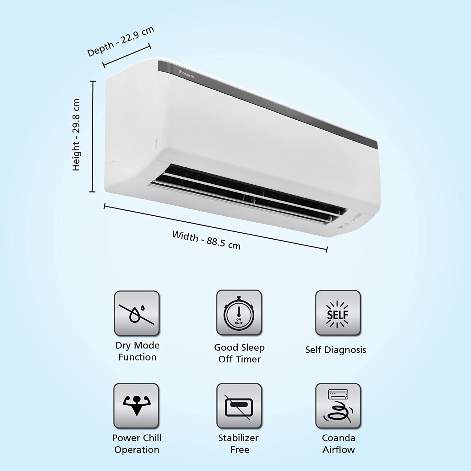 Daikin FTE60UV16U 1.8 Ton 1 Star Split AC Copper Condenser - Mahajan Electronics Online