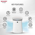 Sharp Air Purifier FP-F40E-W for Homes & Offices | Dual Purification - ACTIVE (Plasmacluster Technology) & PASSIVE FILTERS (True HEPA H14+Carbon+Pre-Filter) |... - Mahajan Electronics Online