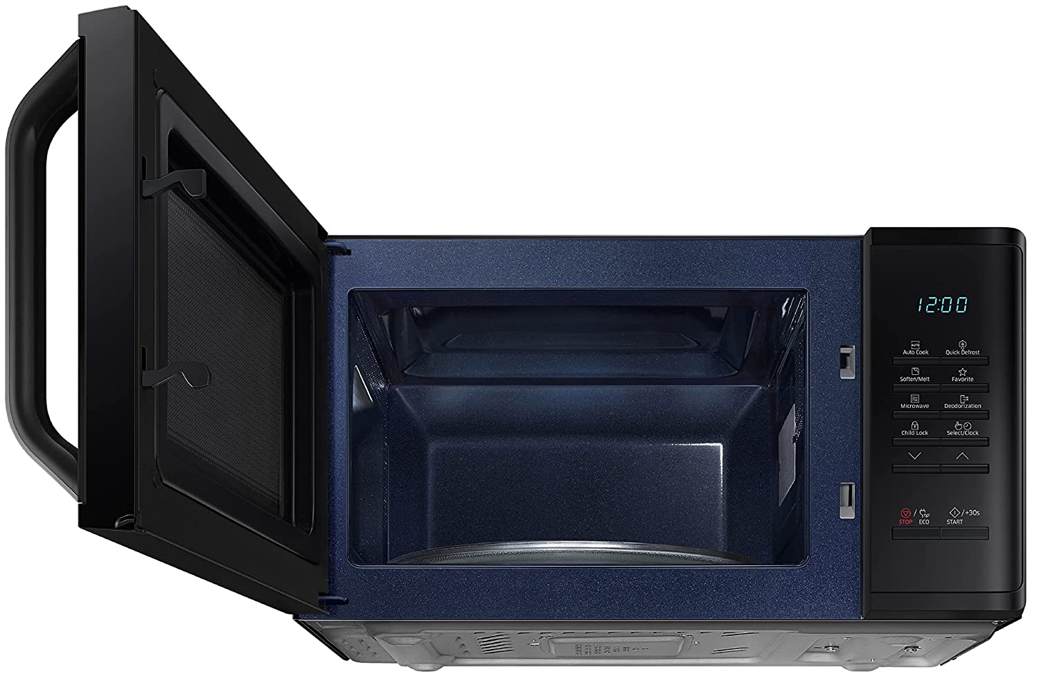 Samsung MS23A3513AK/TL 23L Solo Microwave Oven (Black, Ceramic Enamel, Quick Defrost, AutoCook, ECO Mode, Child Lock)