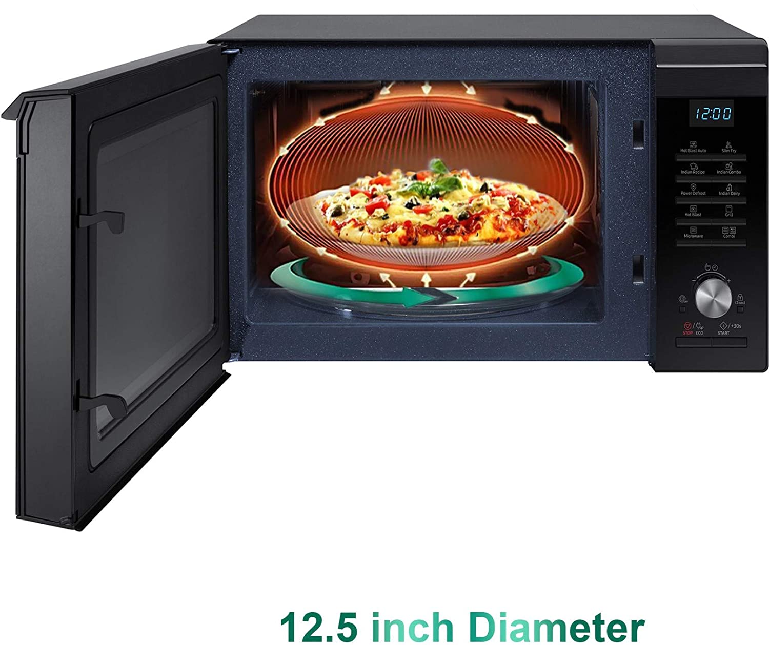 Samsung 28 L Convection Microwave Oven (MC28M6036Ck/TL, Black) - Mahajan Electronics Online