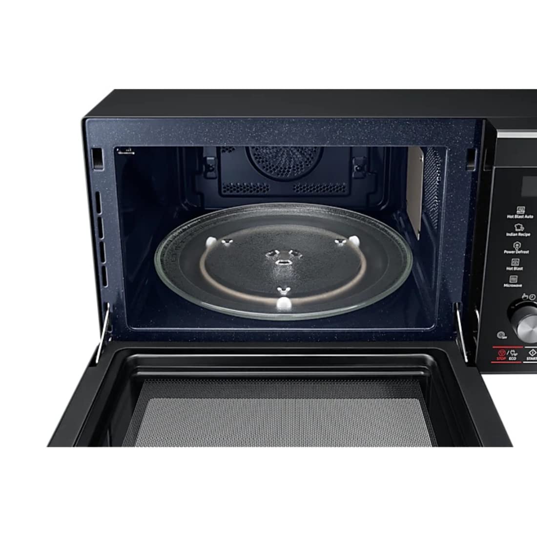 Samsung MC32A7056CK/TL 32L Convection Microwave Oven – Slimfry, Preheat, Eco Mode, Ceramic Interior, Touch & Dial Control (Black)