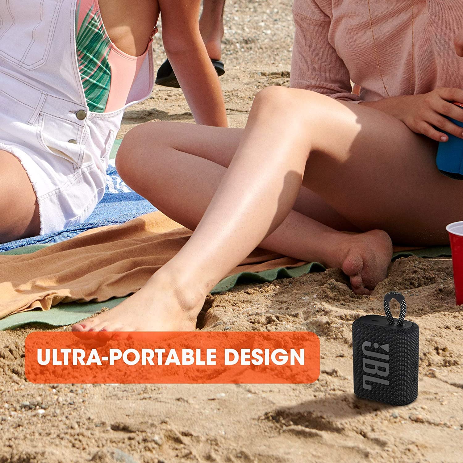 JBL Go 3, Wireless Ultra Portable Bluetooth Speaker, JBL Pro Sound, Vibrant Colors JBLGO3BLK Jbl