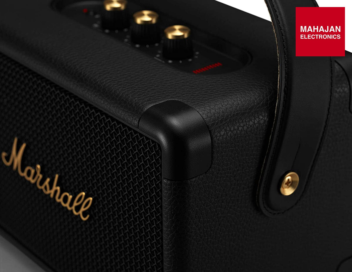 Marshall Kilburn II Portable Bluetooth Speaker (Black & Brass) – Mahajan Electronics Online.
