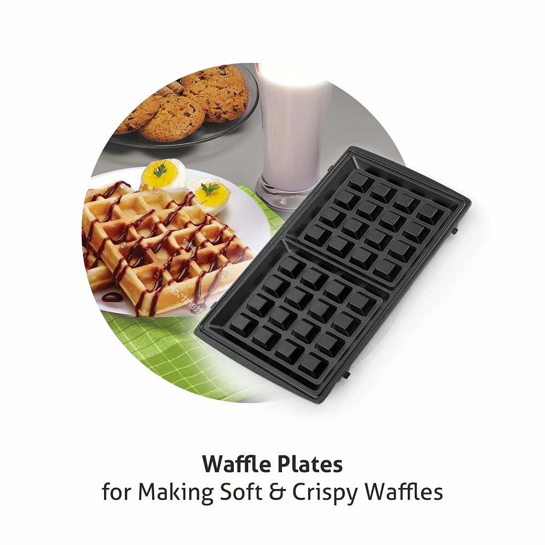 Glen Multi Snack Maker 3022 with Interchangeable Plates 750W ( SA-3022MSM ) GLEN