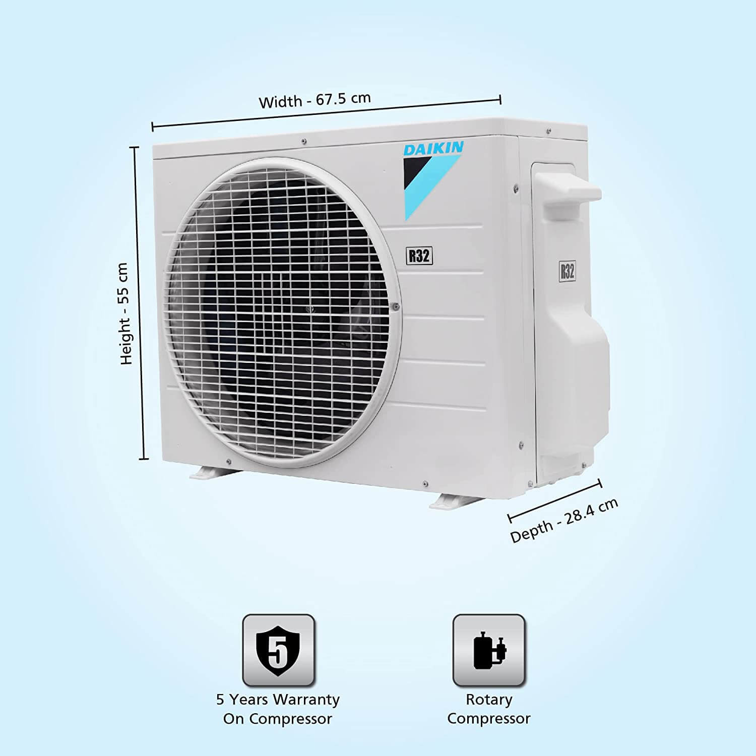 Daikin FTL28UV16 0.8 Ton 3 Star, Fixed Speed Split AC - Mahajan Electronics Online