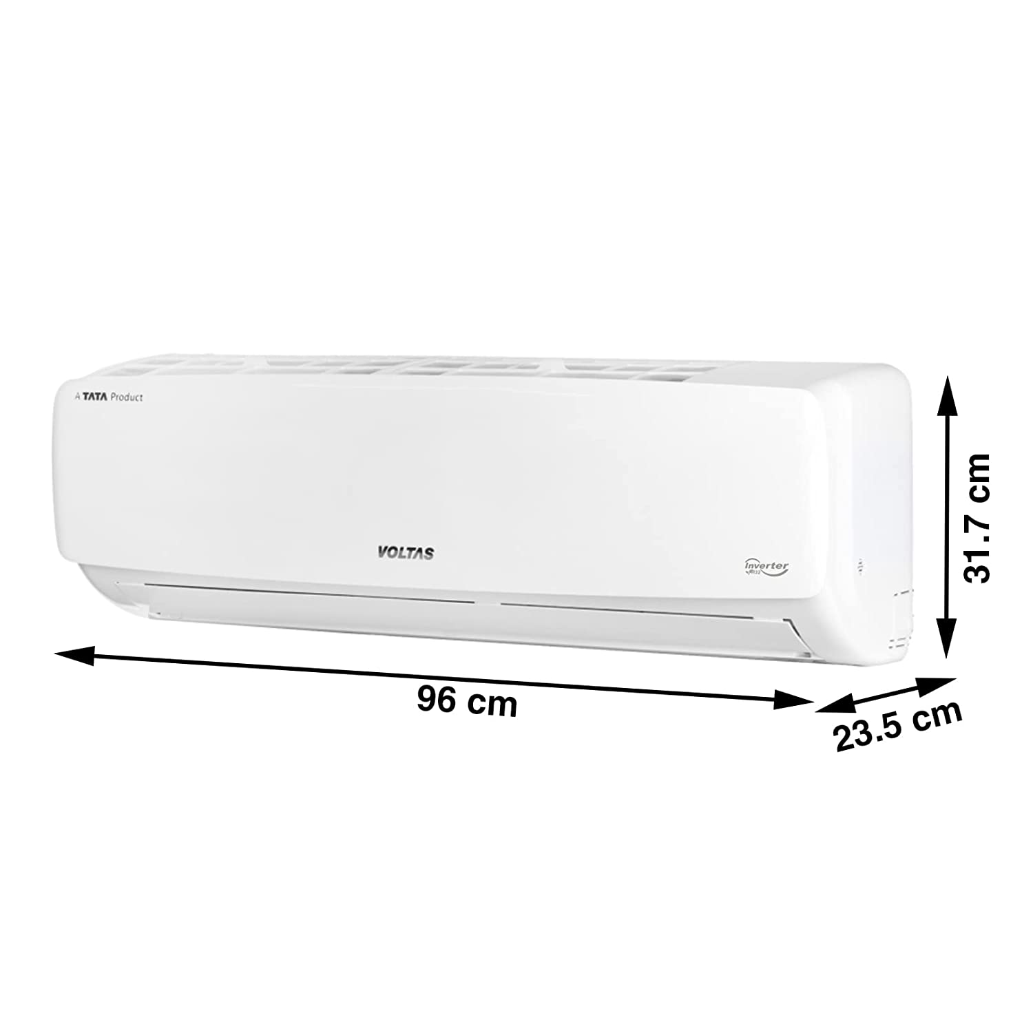 Voltas 123Inv Vectra Elegant 1 Ton 3 Star Inverter Split AC | 5-in-1 Adjustable Cooling | Copper Condenser | Turbo Mode | R32 Refrigerant 2026 Mahajan Electronics Online
