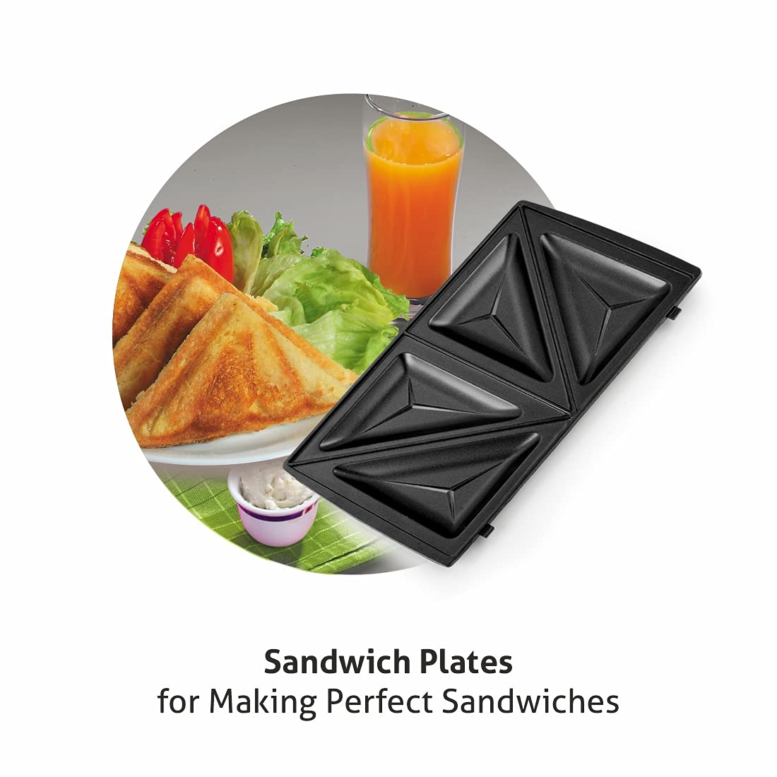 Glen Multi Snack Maker 3022 with Interchangeable Plates 750W ( SA-3022MSM ) GLEN
