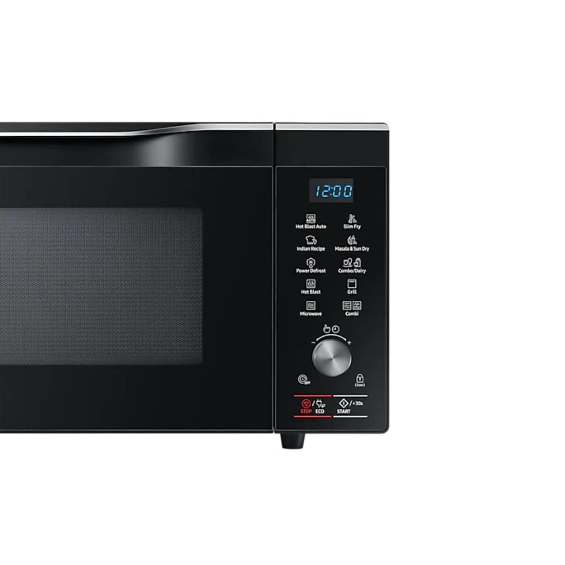 Samsung MC32A7056CK/TL 32L Convection Microwave Oven – Slimfry, Preheat, Eco Mode, Ceramic Interior, Touch & Dial Control (Black)