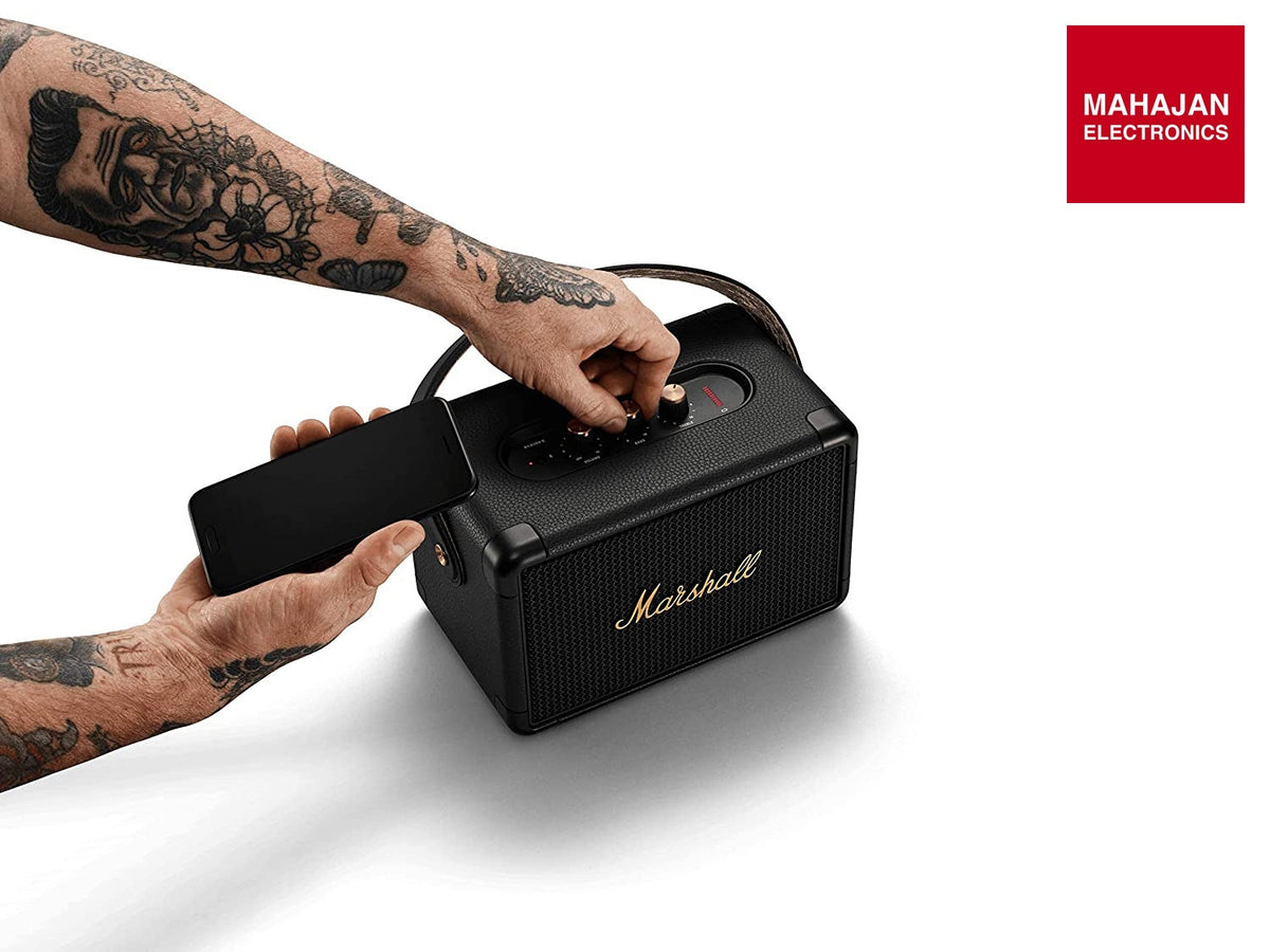 Marshall Kilburn II Portable Bluetooth Speaker (Black & Brass) – Mahajan Electronics Online.