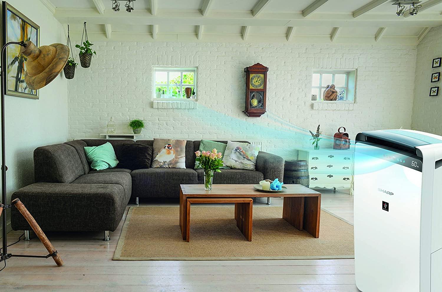 SHARP DW-J20FM-W Air Purifier and Dehumidifier Area Coverage Upto 550 Sq feet - Mahajan Electronics Online