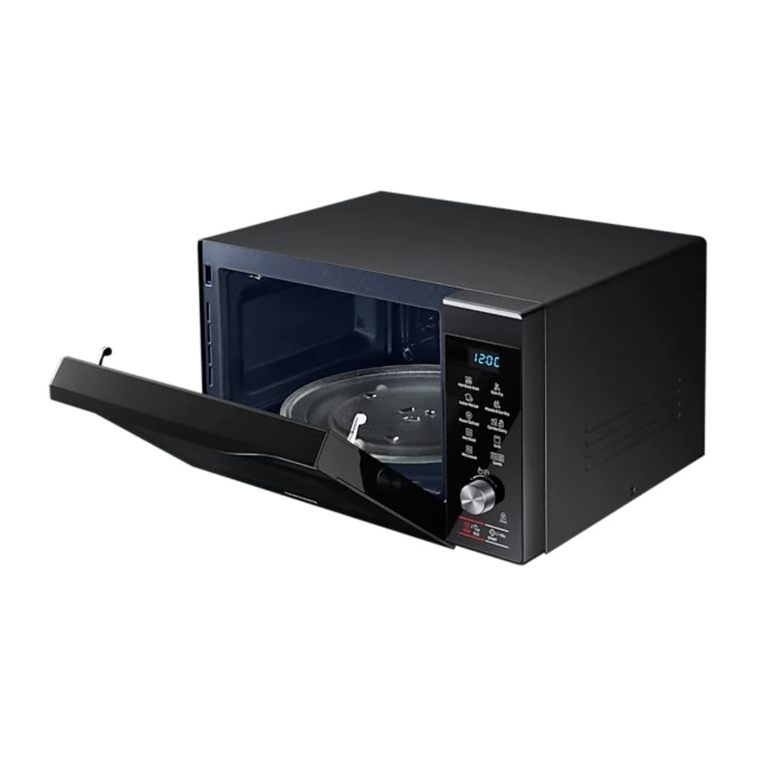 Samsung MC32A7056CK/TL 32L Convection Microwave Oven – Slimfry, Preheat, Eco Mode, Ceramic Interior, Touch & Dial Control (Black)