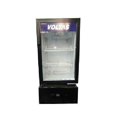 Voltas VC GT 220 SDP METALLICS FGLS Visi Cooler Single Door, 220 Liters, Black - Mahajan Electronics Online