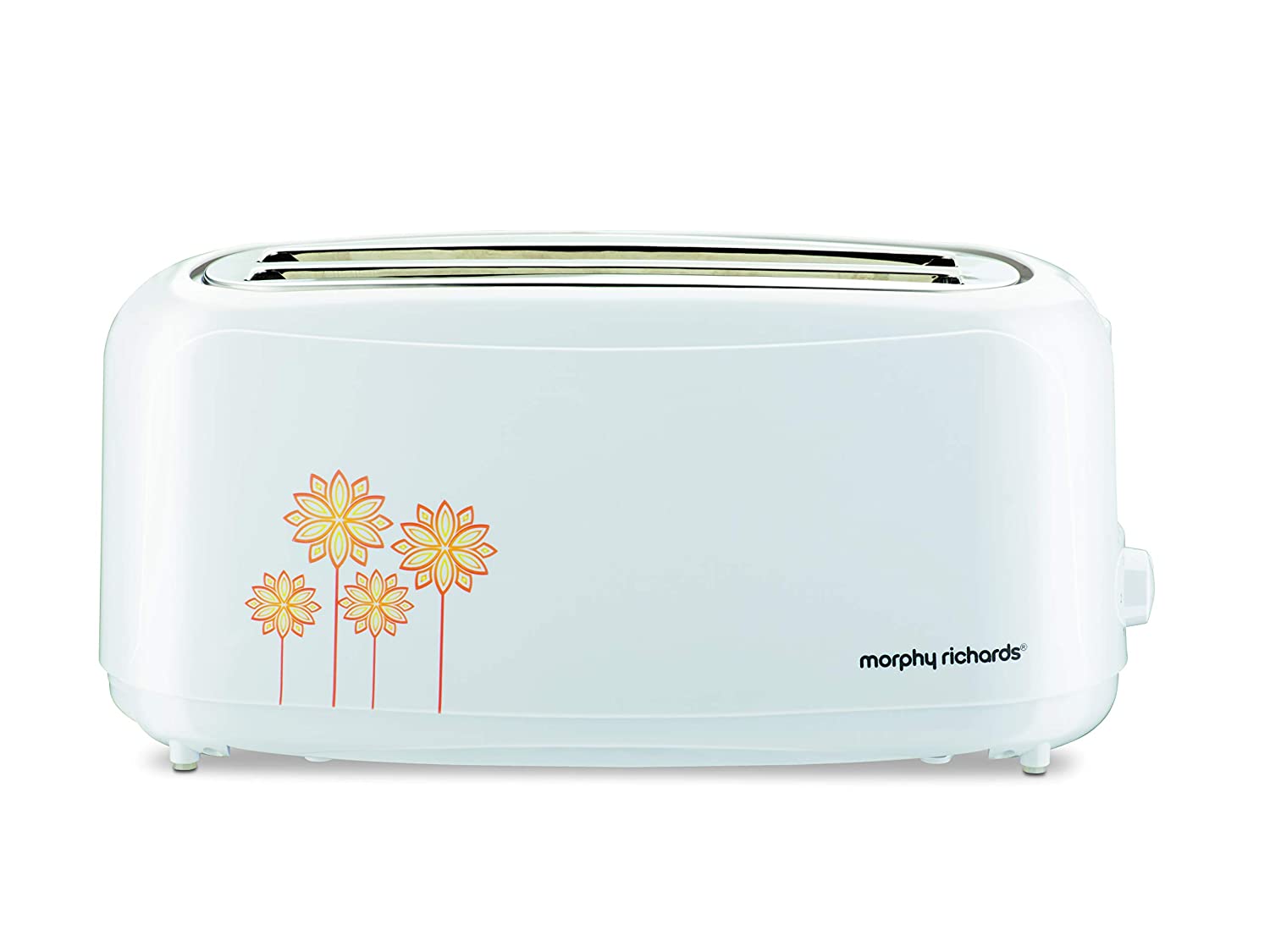 Morphy Richards AT 402 4 Slice Pop-Up Toaster | 1450W | Wide Slots | Variable Browning | Cool Touch Body | White | 2 Year Warranty