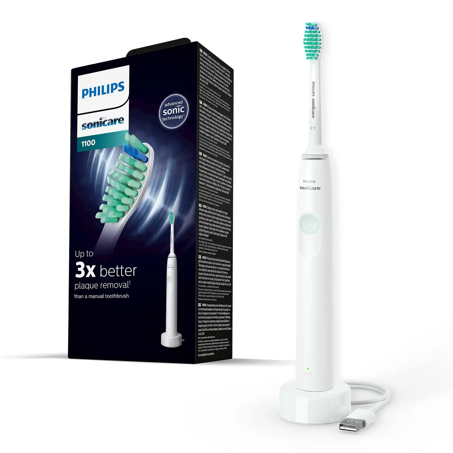 HX3641 Sonicare Series Sonic Philips with Toothbrush Tec 1100 Electric