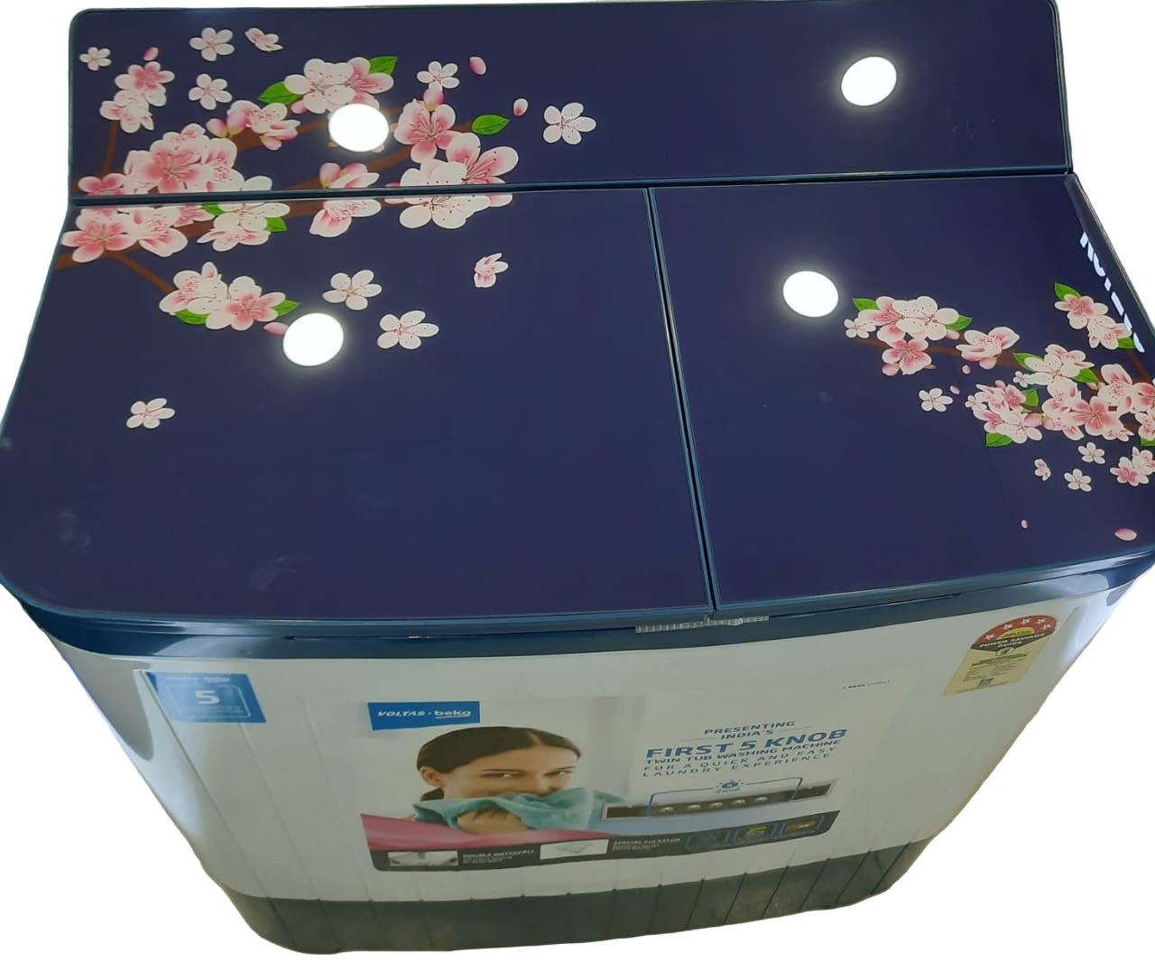 Voltas Beko WTT80DBLG/BLSSWH5GLDE 8 kg  Semi Automatic Washing Machine - Mahajan Electronics Online