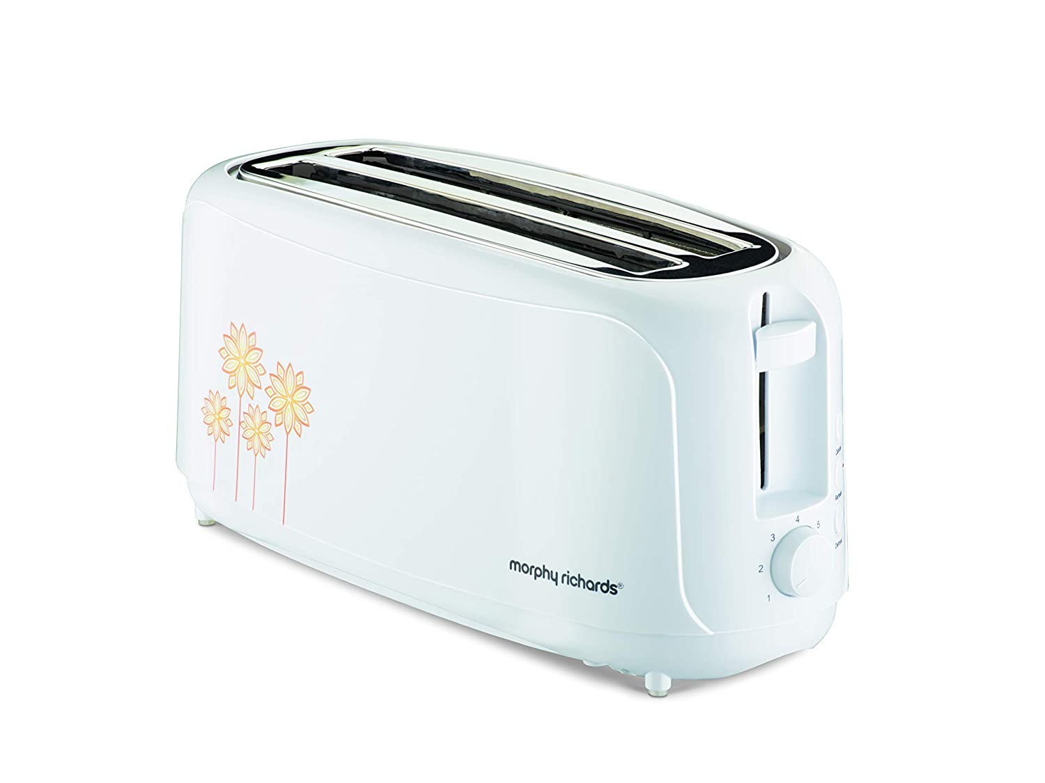 Morphy Richards AT 402 4 Slice Pop-Up Toaster | 1450W | Wide Slots | Variable Browning | Cool Touch Body | White | 2 Year Warranty