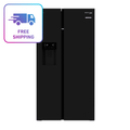 Voltas Beko 634 L Side by Side Refrigerator (Black Glass) RSB655GBRF - Mahajan Electronics Online