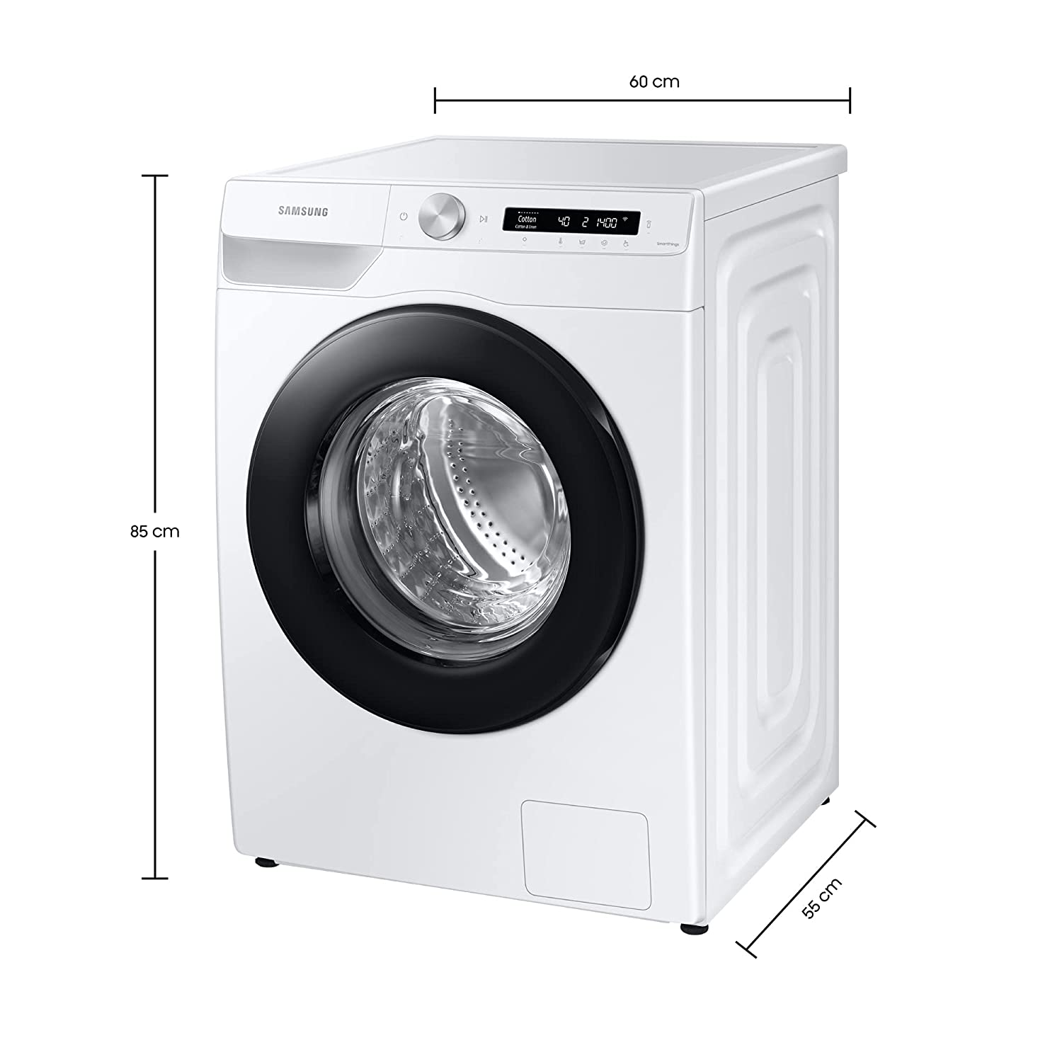 Samsung WW80T504NAW/TL 8.0 Kg Fully-Automatic Front Loading Washing Machine (White) - Mahajan Electronics Online