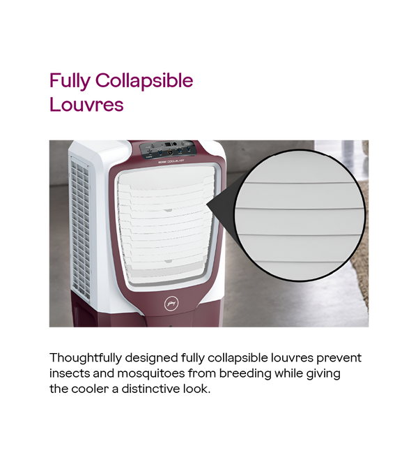 Godrej CL EDGE CBPD 107 RBFN5 DKGR 87 Litre Desert Air Cooler (Dark Gr