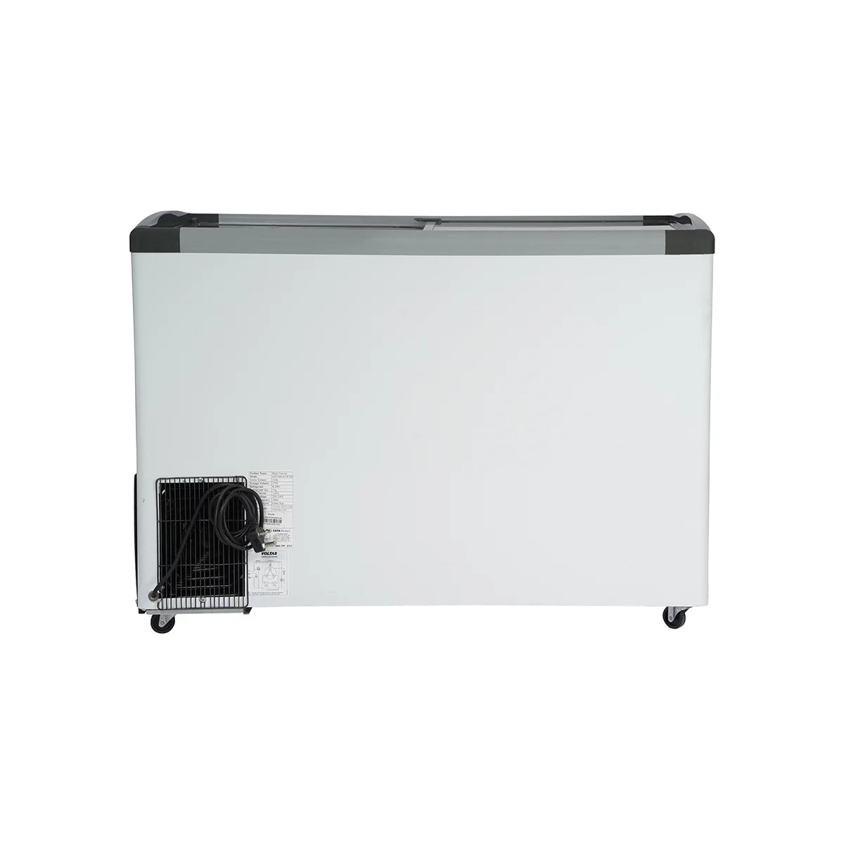 Voltas GT340GA5-PL-W-G3 Flat Glass Top Freezers - 275 Liters, 5 Star Mahajan Electronics Online