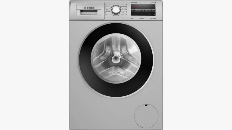 Bosch 8 KG WAJ2846GIN,Silver 1400 RPM Inverter Front Loading Washing Machine With Inbuilt Heater & Steam Wash