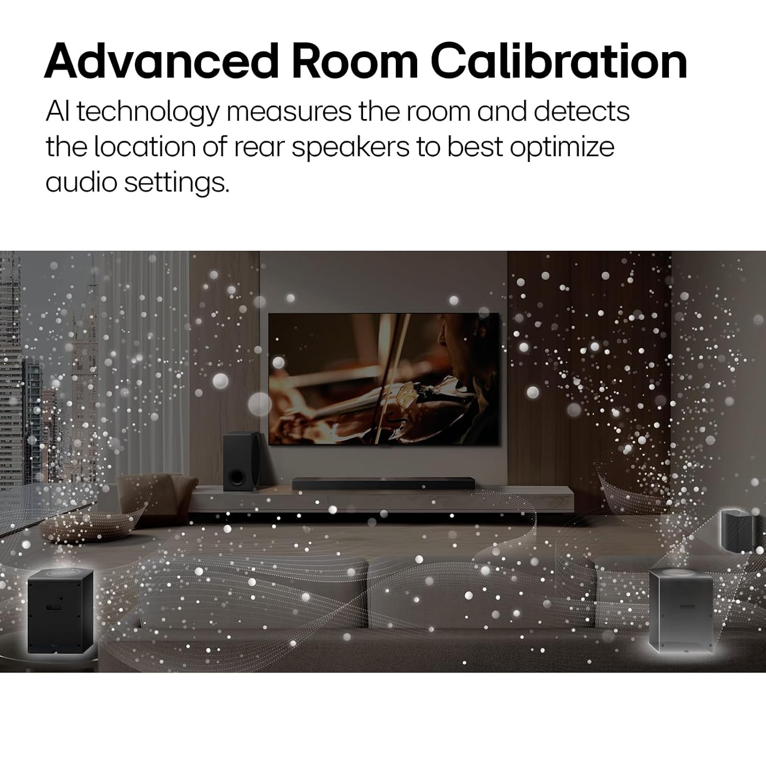 LG S95TR 810W 9.1.5 Channel Dolby Atmos, True Wireless Triple Up-Firing Speaker with Up-Firing Rear Speaker, Home Theater Soundbar with HDMI, Wi-Fi, USB & Bluetooth Connectivity (Black) LG